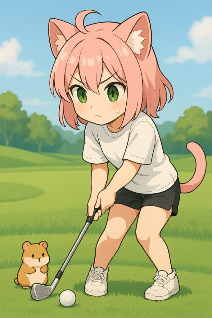 ニャルルのアプローチ練習
