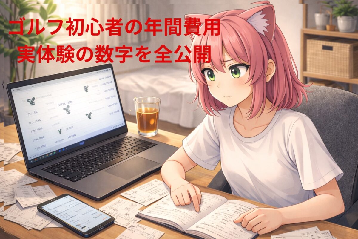 ゴルフ初心者の年間費用を調べるニャルル