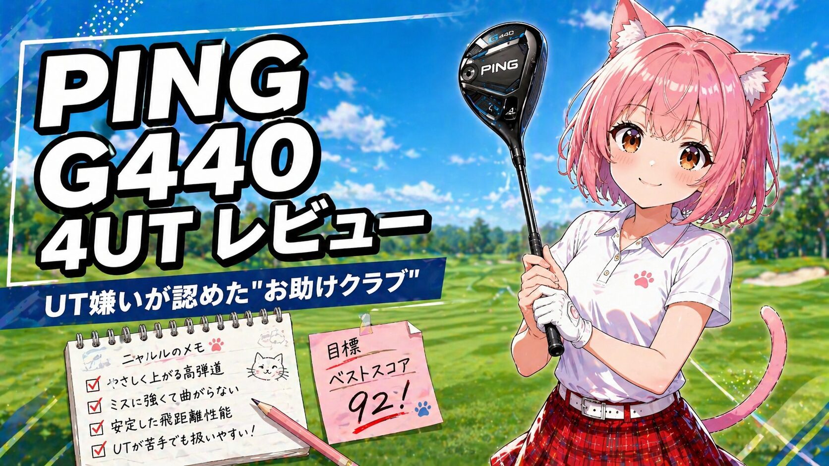 PING G440 4UTレビュー｜UTが苦手だった私がお助けクラブと呼ぶまでになった理由