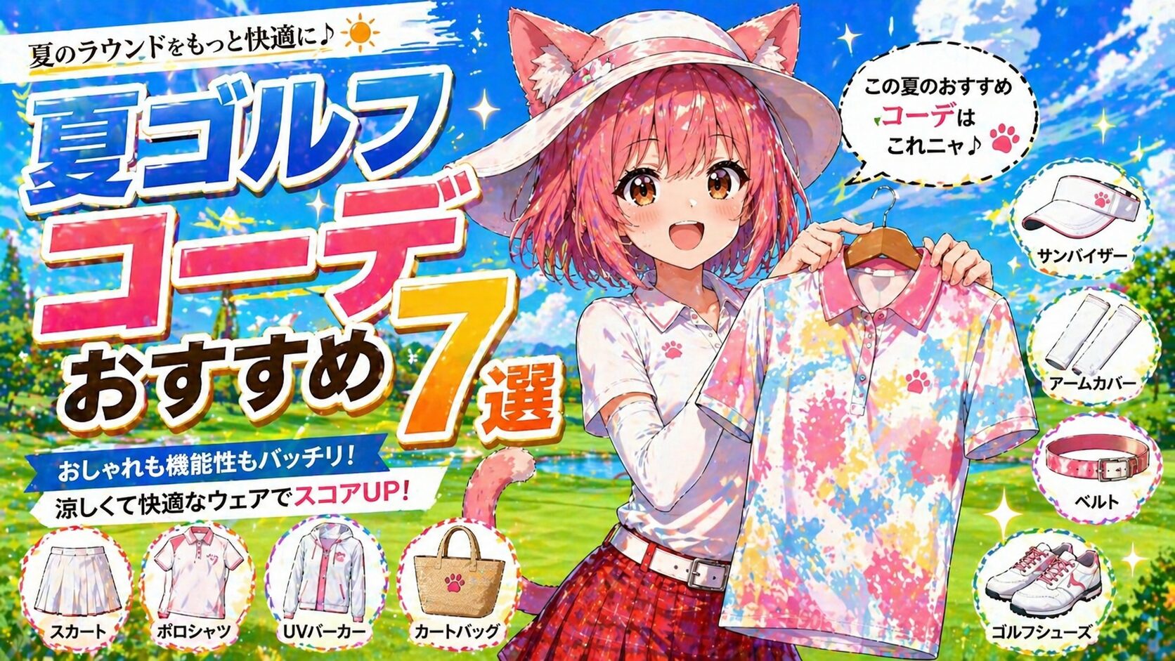 夏のゴルフウェアおすすめ メンズ・レディース別