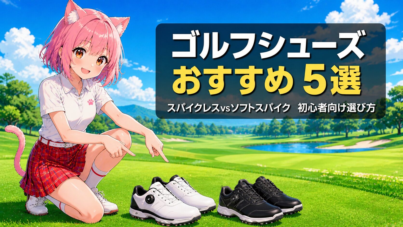 ゴルフシューズおすすめ5選 スパイクレスとソフトスパイクの比較